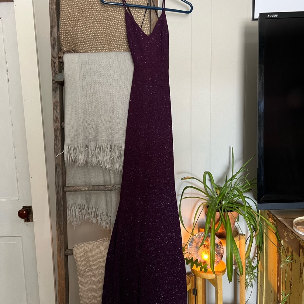 Stunning Sparkly Purple PROM Dress: Windsor, Small, NWT